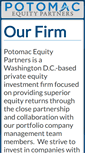 Mobile Screenshot of potomacequitypartners.com